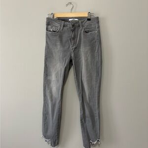 Sam Edelman The Stiletto High Rise Skinny Crop Gray Jeans